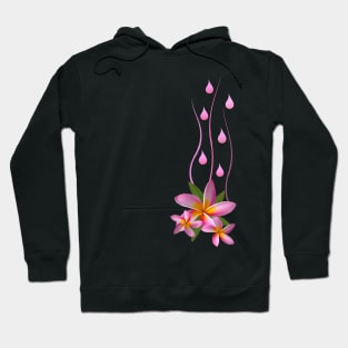 Frangipani pink - tropical flower in Africa Hoodie